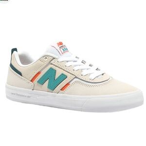 NEW W/ BOX New Balance Numeric Jamie Foy 306 White Teal Blue Shoes Size 8M 9.5W